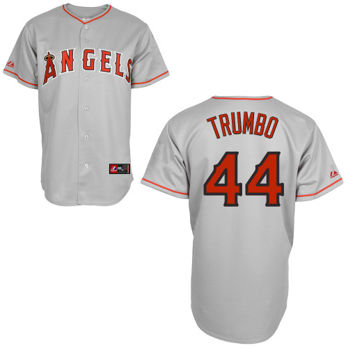 Fashion Los Angeles Angels 44 Mark Trumbo Gray Cool Base MLB Jersey Baseball MLB Jerseys